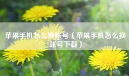 苹果手机怎么换账号（苹果手机怎么换账号下载）